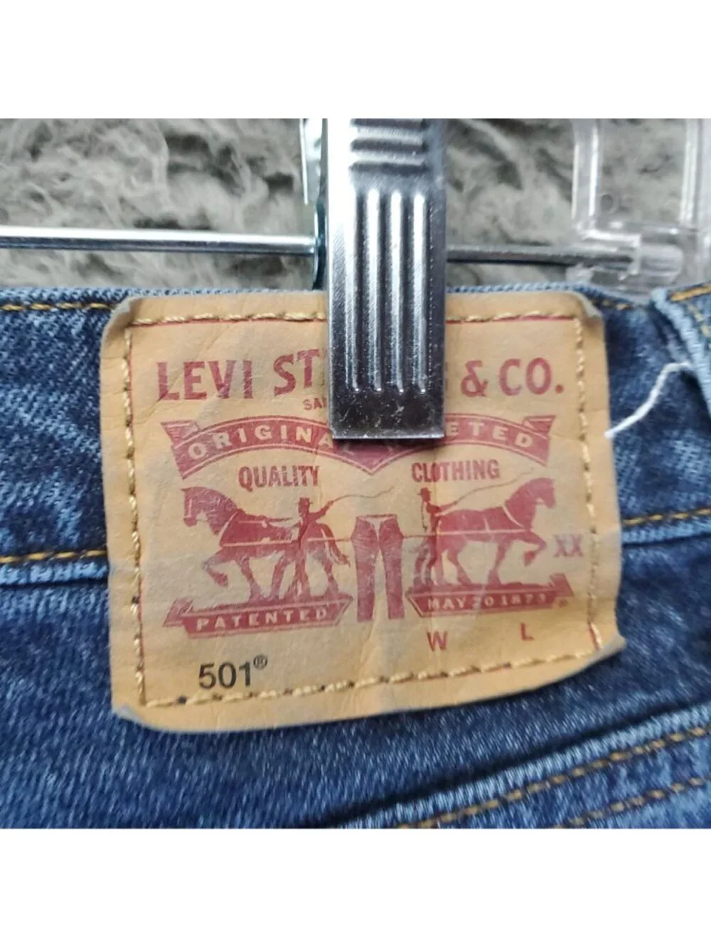 Levis Shorts Womens 31 Blue 501 High-Rise Cutoff Distressed Denim Jorts